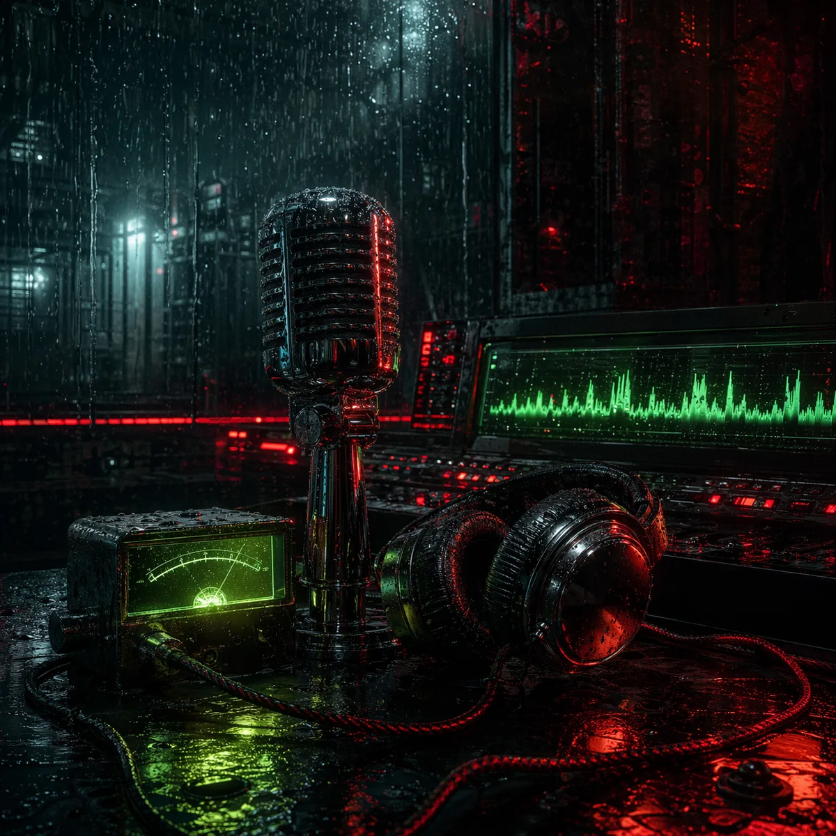 Aolin Music cyberpunk audio lab artwork for profile avatar